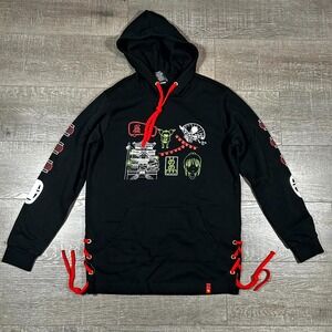 Spirited Away Hoodie Men's M Black Black Studio Ghibli Anime Chihiro Hooded‎